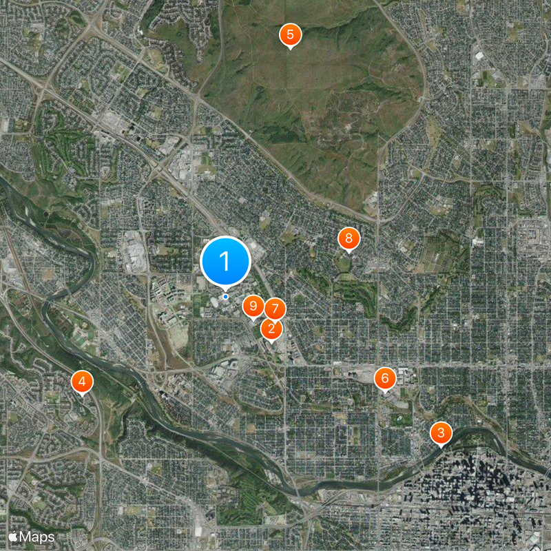 University of Calgary Map
