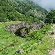Stone bridge, path, trail
