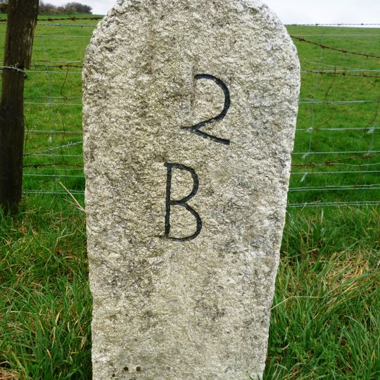 Milestone On Racecourse Downs 100M East Of Norton Cottage