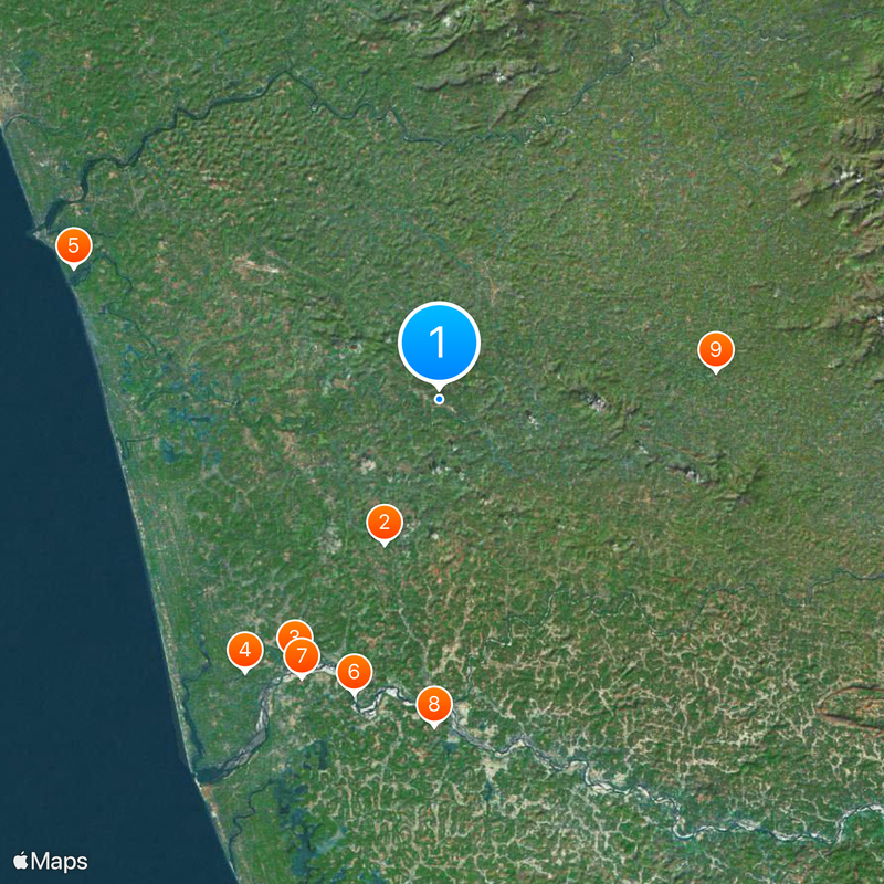 Kodinhi Map