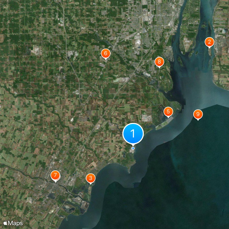 Enrico Fermi Nuclear Generating Station Map