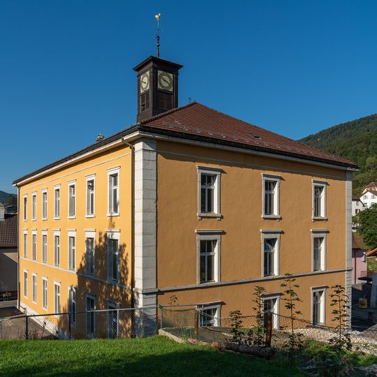 Schoolhouse with little clock tower
