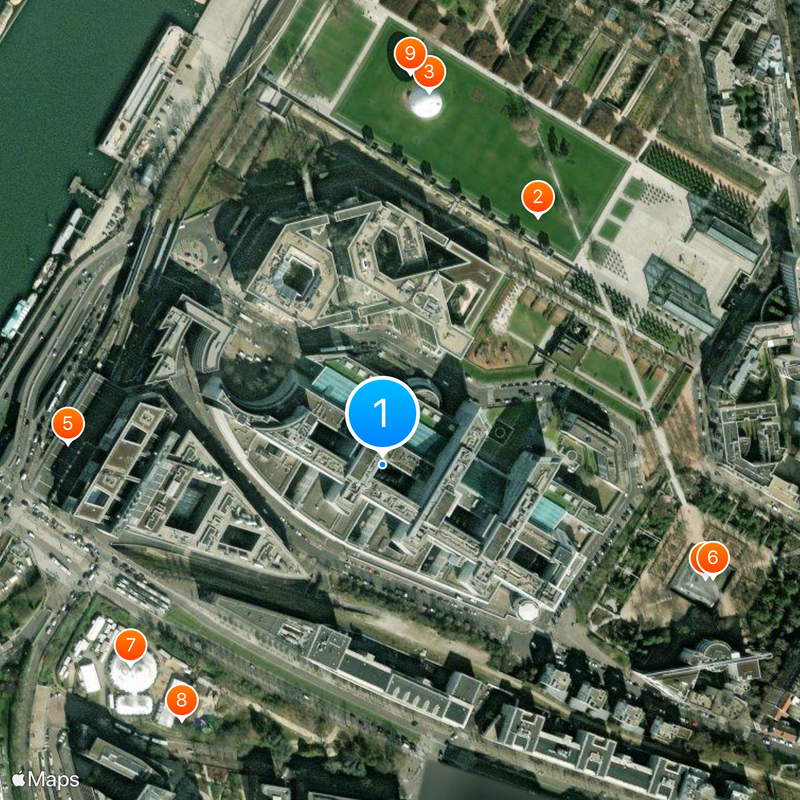 Georges Pompidou European Hospital Map