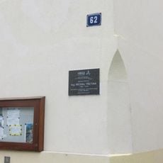 Pamětní deska Michala Třetiny na domě Ostruhová 1 v Mělníku