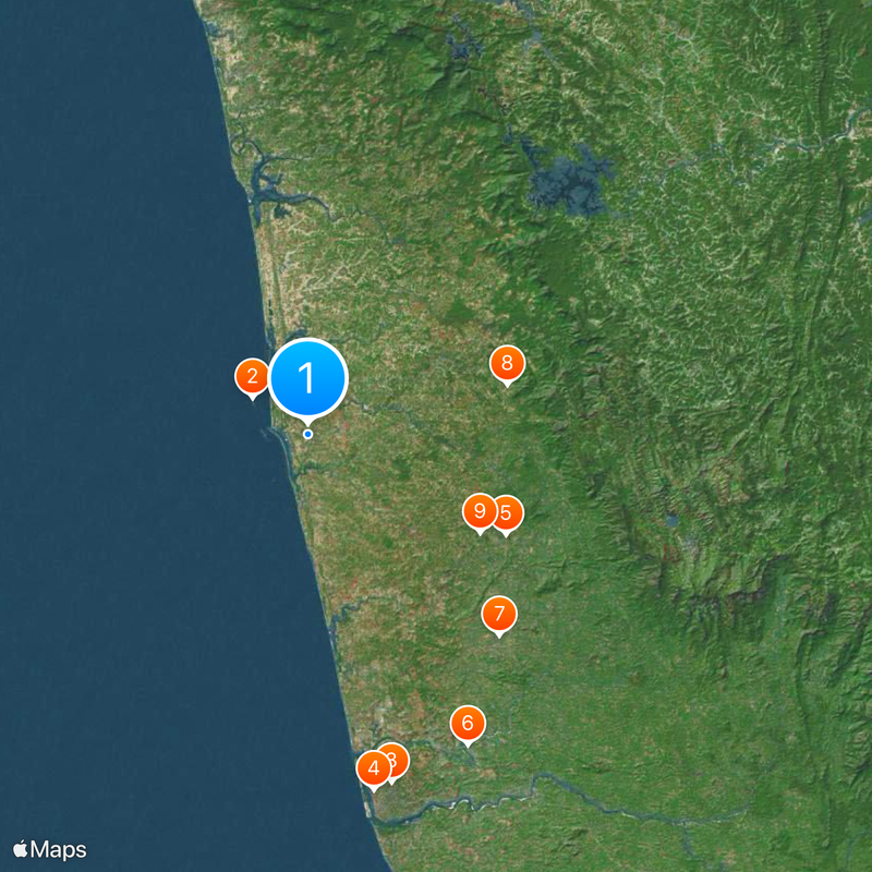 Udupi Sri Krishna Matha Map