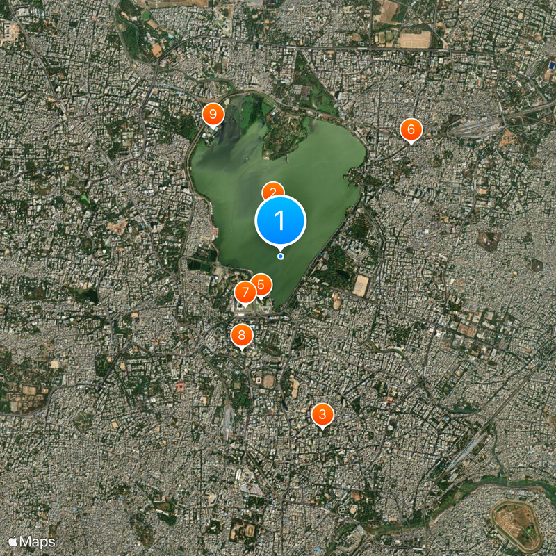 Buddha Statue of Hyderabad Mapa