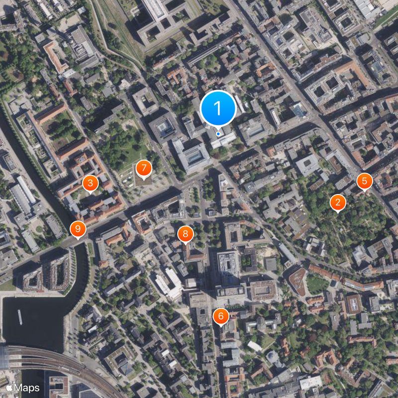 Muzeum Historii Naturalnej w Berlinie Mapa