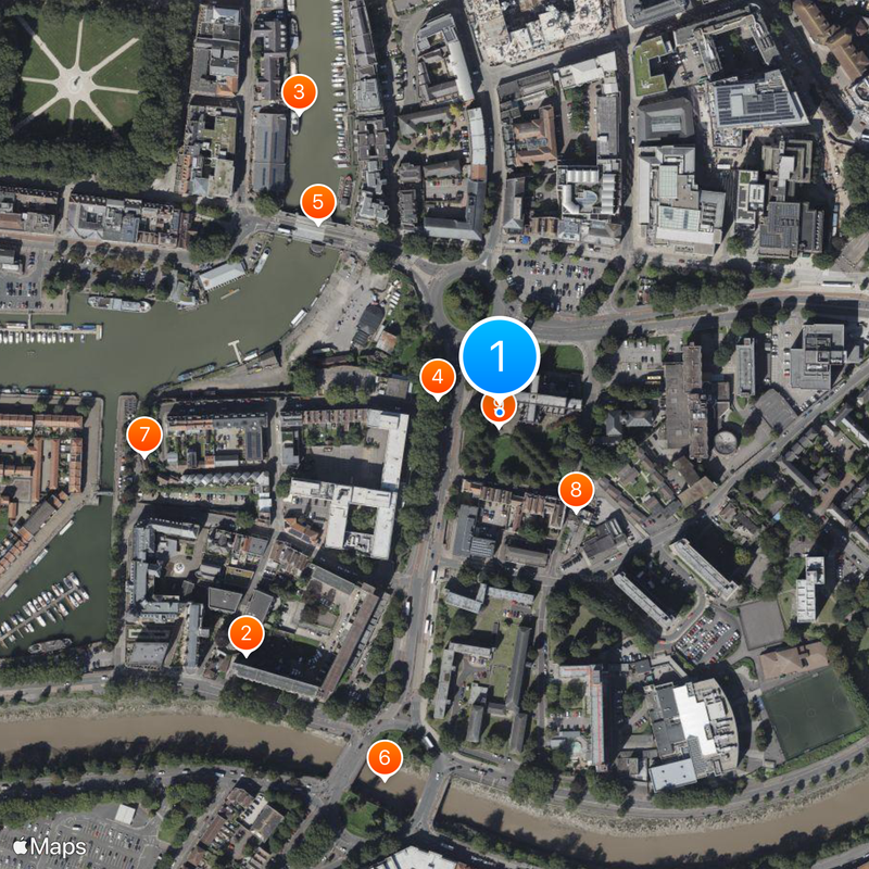 St Mary Redcliffe Kaart