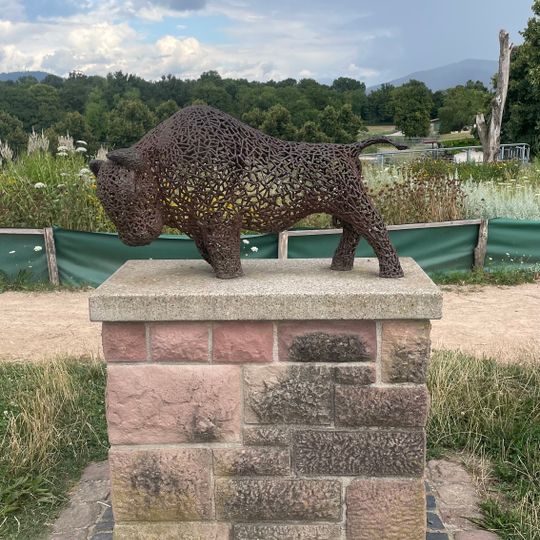 Bison aus Metall