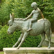 Boy on donkey