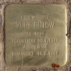 Stolperstein dedicated to Kurt Bütow