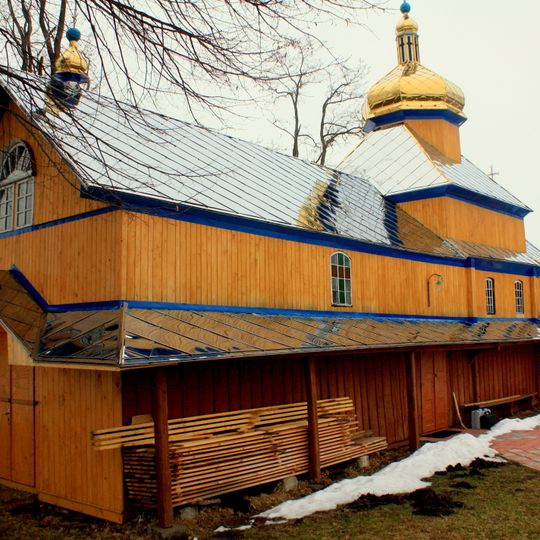 Saint Eustace church in Oblaznytsia