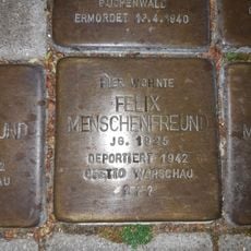 Stolperstein à la mémoire de Felix Menschenfreund