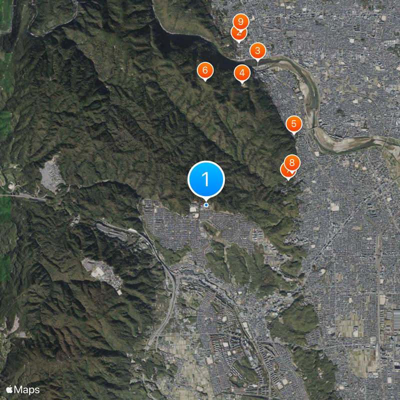 International Research Center for Japanese Studies Map