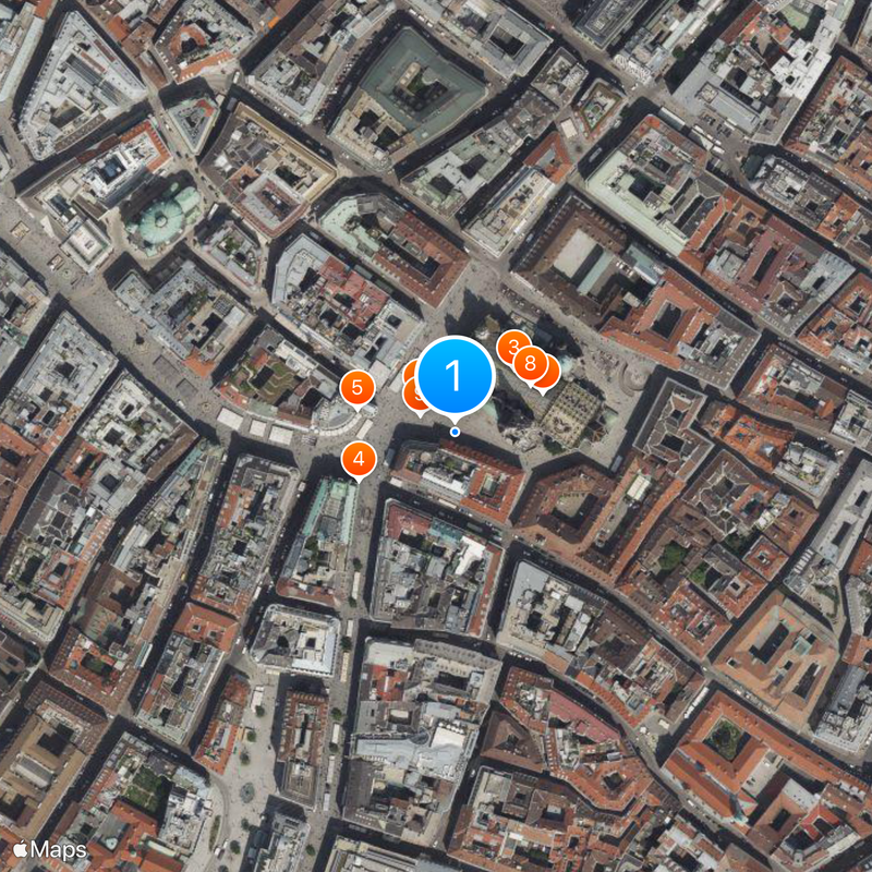 Tram transport in Vienna Map