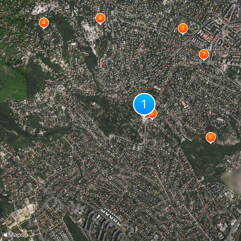 Farkasréti Cemetery Map