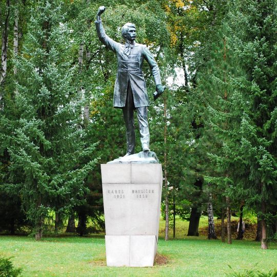Statue of Karel Havlíček Borovský in Havlíčkův Brod