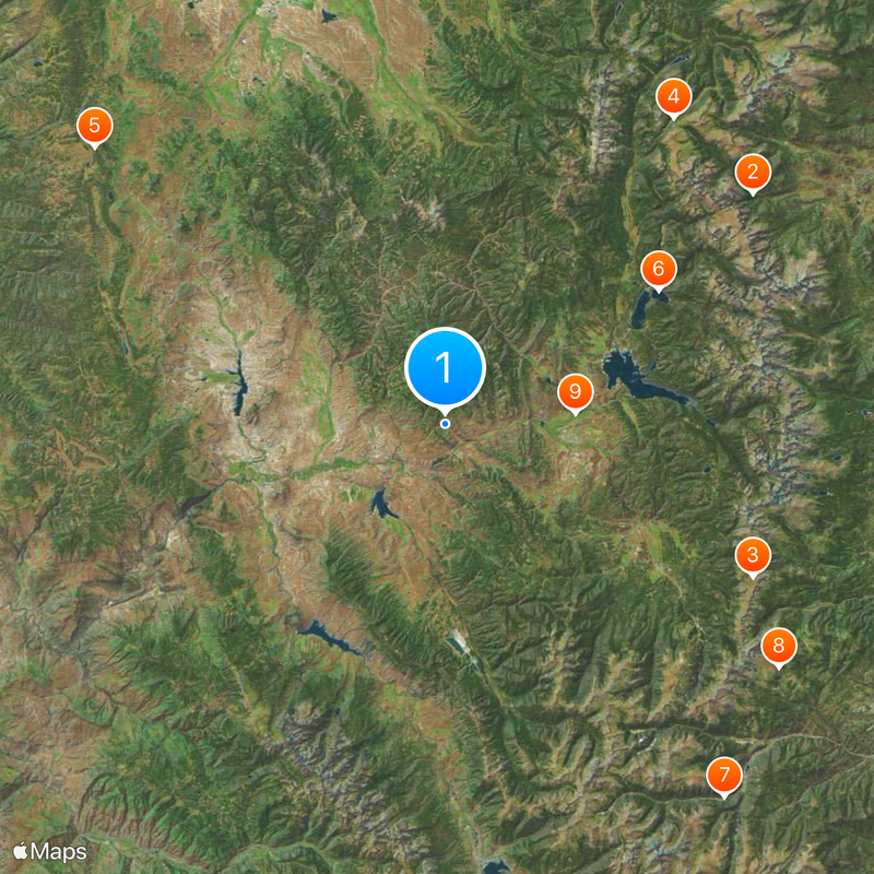 Contea di Grand Mappa