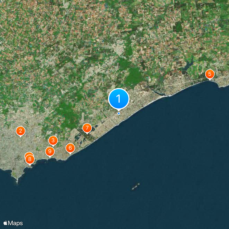 Ciudad de la Costa Map