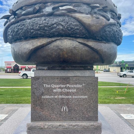 Statue of a Quarter Pounder