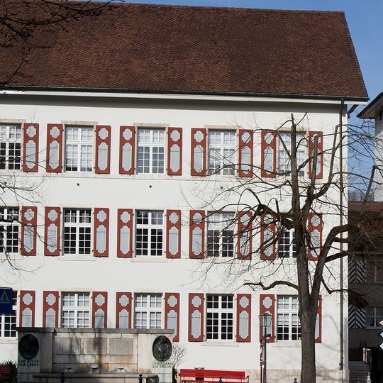 Town hall with fountain