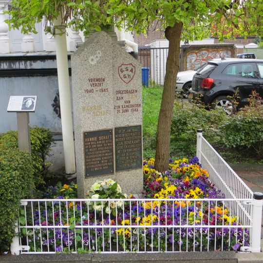Jan Bonekamp en Hannie Schaft-monument