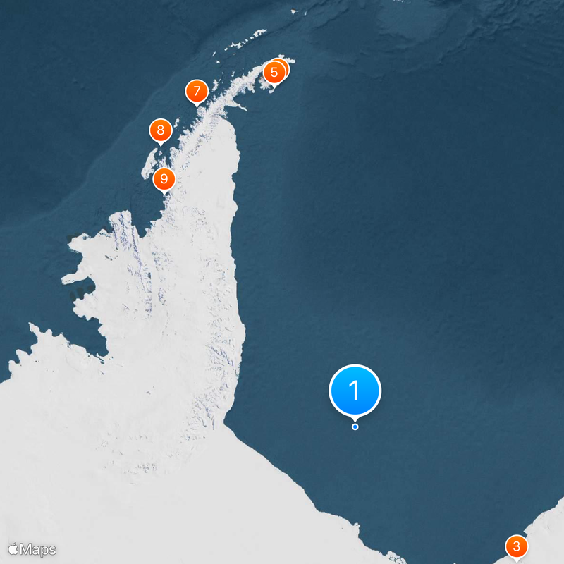 Antártida Argentina Mapa