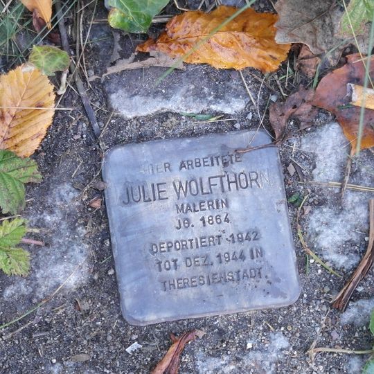 Stolperstein em memória de Julie Wolfthorn