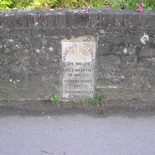 Milestone, Witley by Fosters 1883