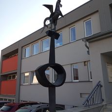 Sculpture with a Rooster