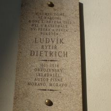 Pamětní deska Ludvíka Dietricha