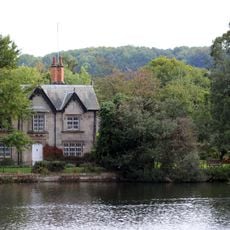 Pool House And Attached Garden Railings