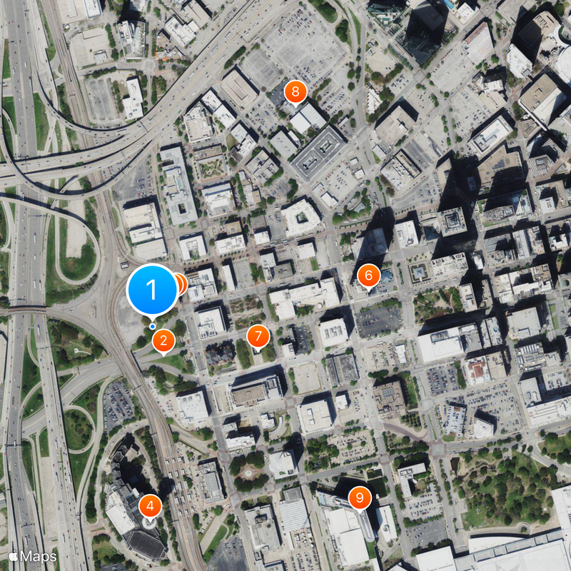 Area codes 214, 469, and 972 Map