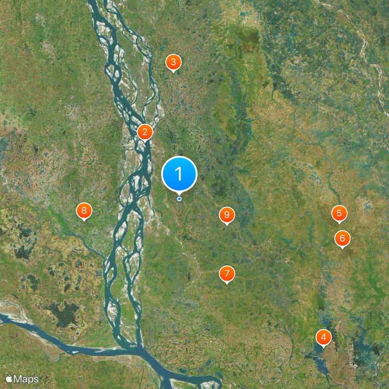 Mawlana Bhashani Science and Technology University Map