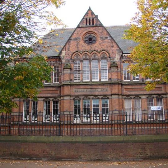 Ashgate Junior School, front block, dining hall and boundary wall