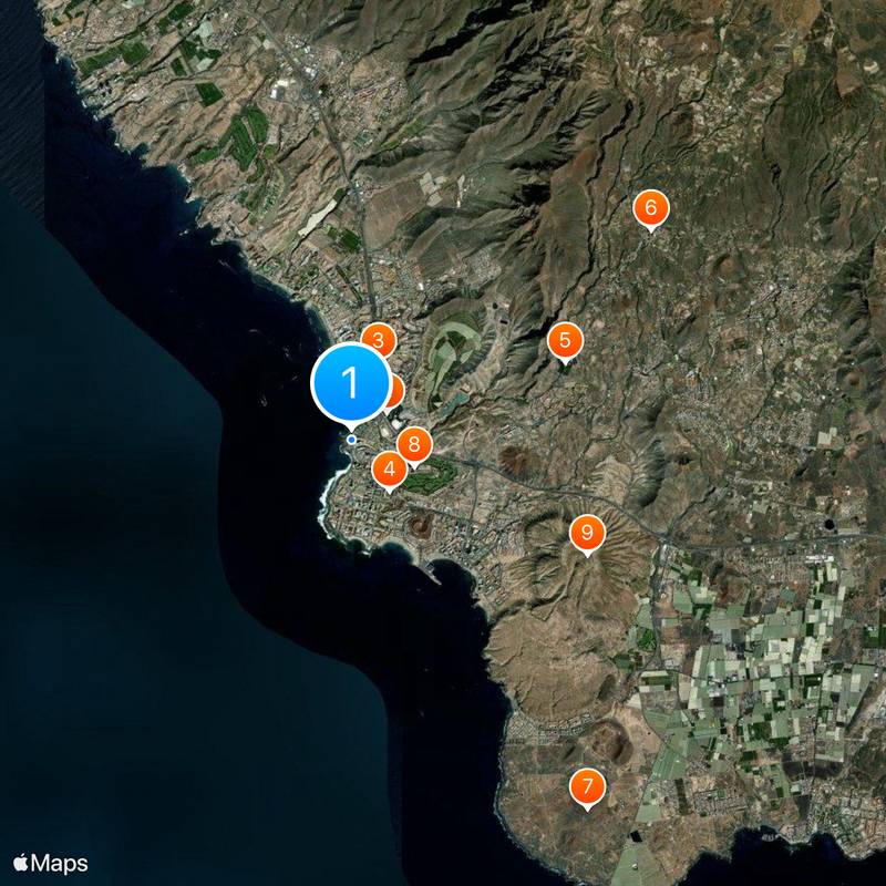 Playa de las Américas Map