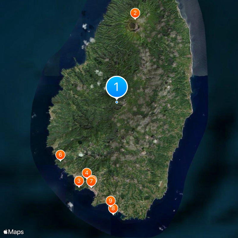 Saint Vincent Map