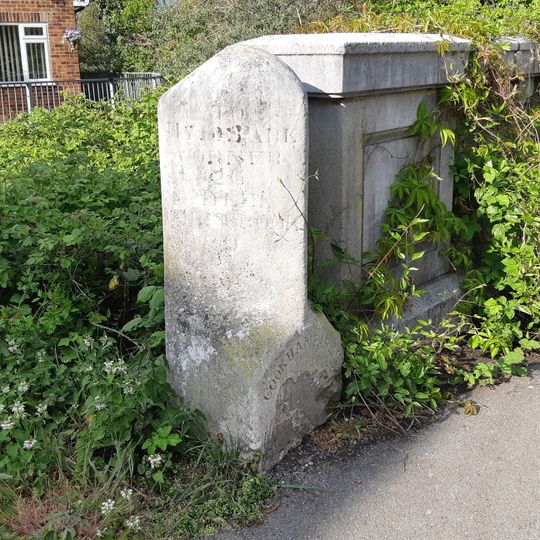 Milestone Adjacent To Western End Of Road Bridge Parapet