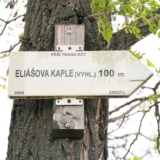 Rozcestník Eliášova kaple vyhl.