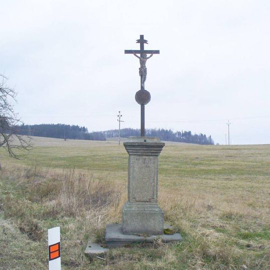 Kříž na rozcestí ulic Šluknovská a Antonínova v Jiříkově