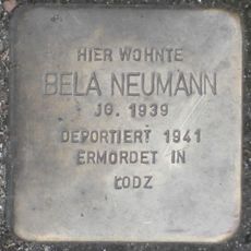 Stolperstein à la mémoire de Bela Neumann