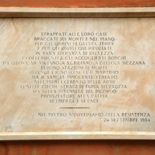Plaque on the 10th anniversary of the liberation