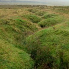 World War I practice trenches 740m north west of Short Fell
