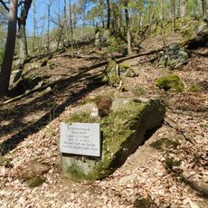 Pomník v údolí jižně od Petrohradu