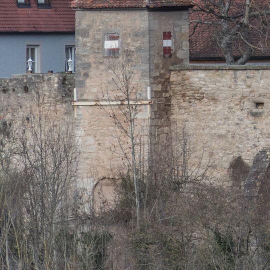 Wachturm Nähe Burggasse in Rothenburg ob der Tauber