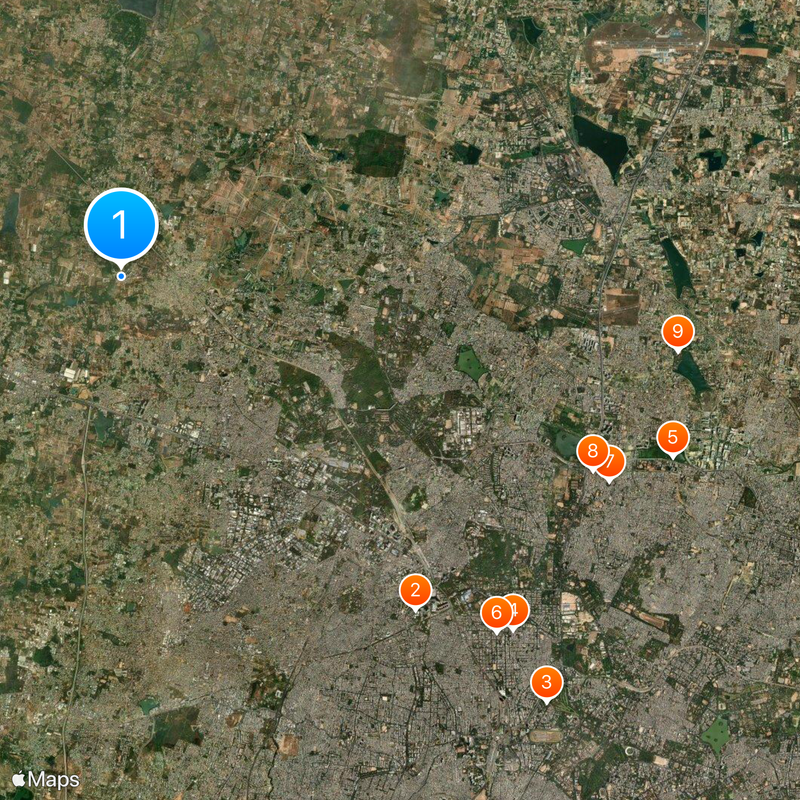 Acharya Institute of Technology Map