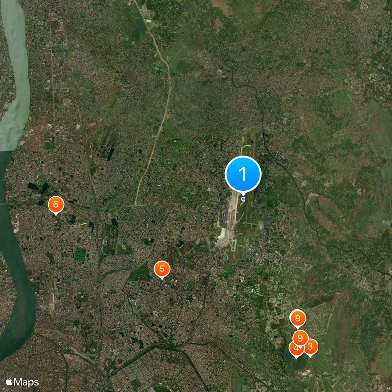 Netaji Subhas Chandra Bose International Airport Map
