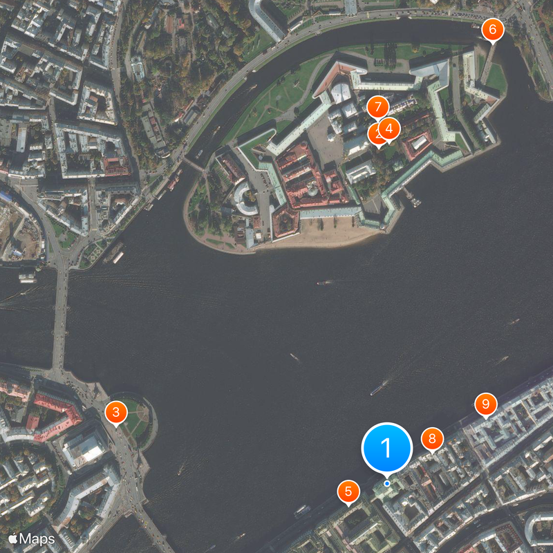 Hermitage Theatre Mapa