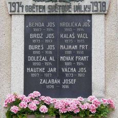 World War I memorial in Židovice