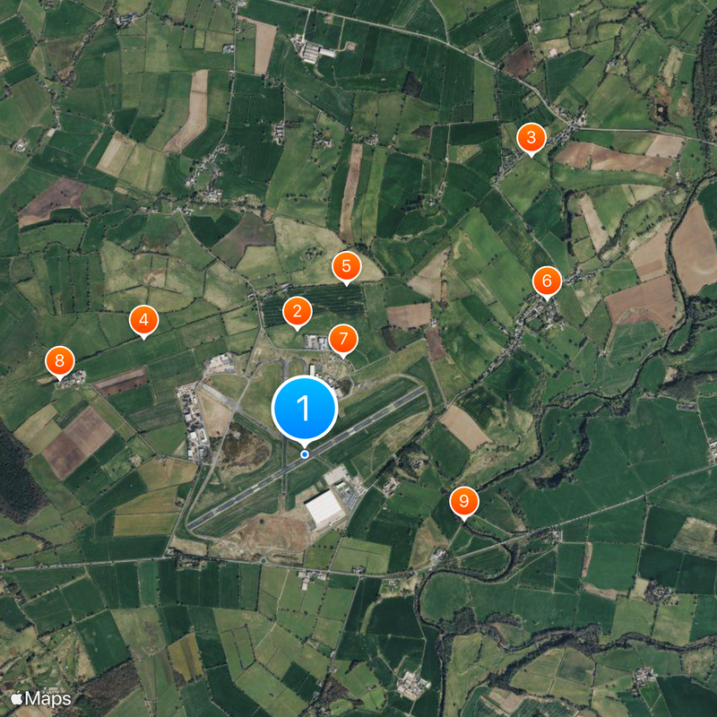 Carlisle Lake District Airport Map